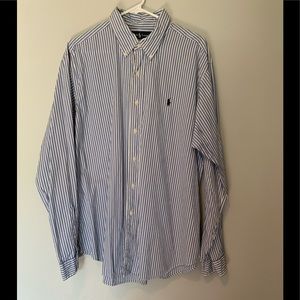 Ralph Lauren Classic Fit Long Sleeve Button Down Shirt Sz XL